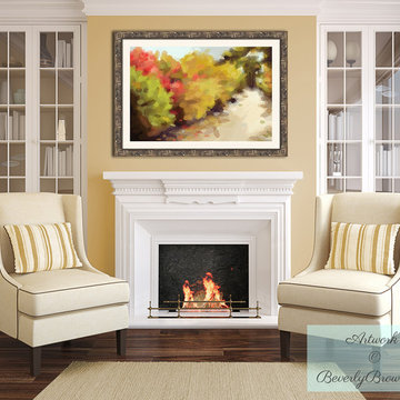 Autumn Landscape Art Over the Fireplace