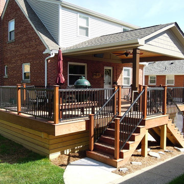 Ipe' Deck w/Roof & Aluminum Railing, Cincinnati Ohio
