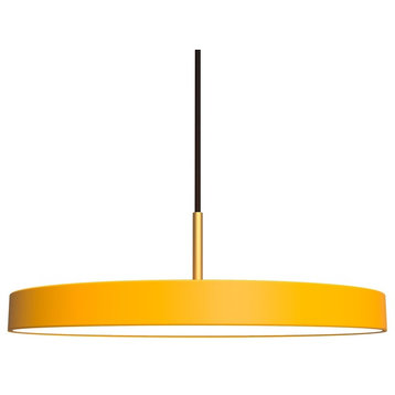 Asteria Flat-Panel LED Pendant Light, Saffron
