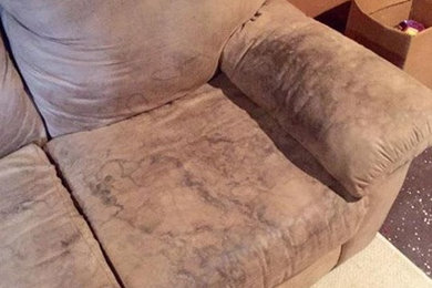 Before & After Upholstery Cleaning in Richmond, VA