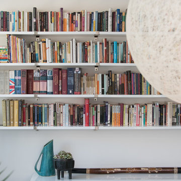 Beaming Bibliophile Dining Room