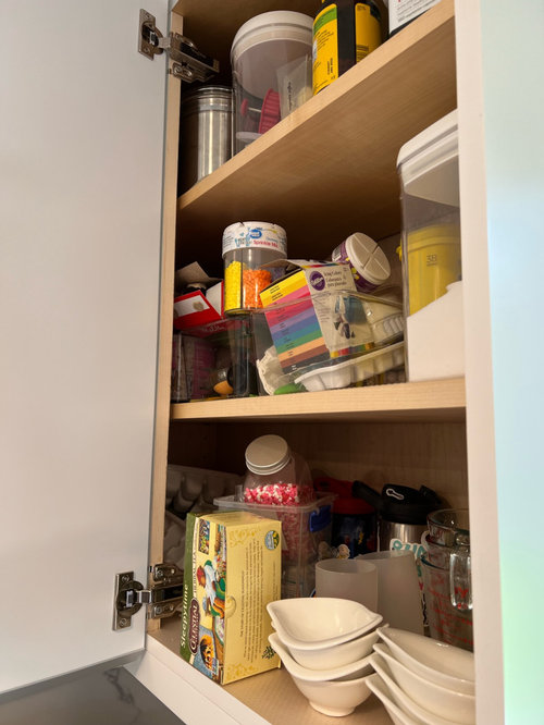 What are good products for a blind upper cabinet?
