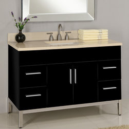 Empire Daytona 48" 2 Doors/4 Drawers Vanity for Single Center Bowl - Bathroom Vanities And Sink Consoles