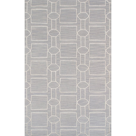 Pasargad Transitiona Collection Hand-Tufted Vsilk&wool Area Rug- 4' 0" X  6' 0"