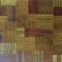 Elegant Brown Patchwork - Area Rugs
