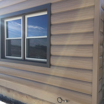 Steel Log Siding installed in Berthoud, CO