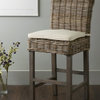 East at Main Dyer Brown Rattan Counter Stool