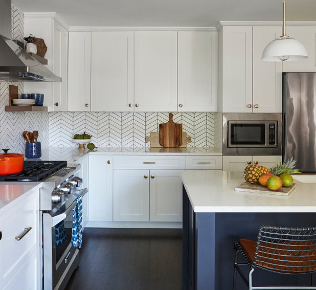Transitional Kitchen by Michelle Glennon Interior Design, Inc