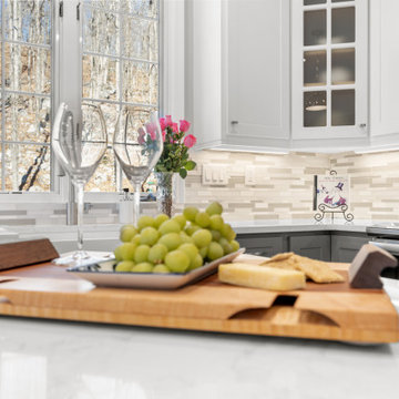 2-Tone Kitchen Design Makes a Stunning Impact