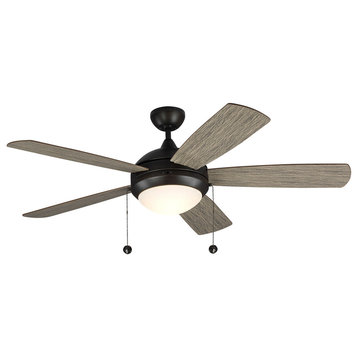 52" Discus Classic Ceiling Fan, Aged Pewter