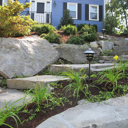 Hardscaping Using Reclaimed Granite - Landscaping Stones And Pavers