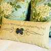 Great Mom Gift Quote Pillow With Removable Blue Bow Mother Present