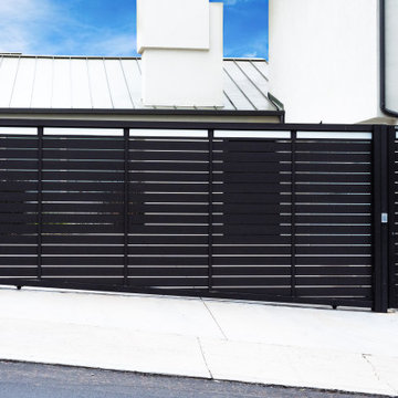 Minimalist, Zero Maintenance Driveway and Pedestrian Gate