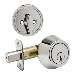 Designers Impressions - Bedford Series Polished Chrome Door Knobs, Deadbolt - Doorknobs