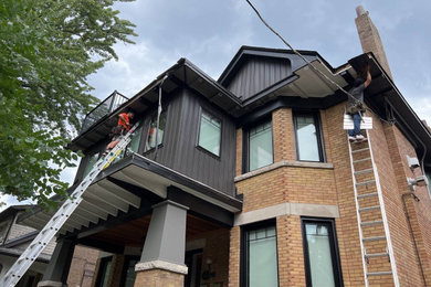 Siding Installation - James Hardie Lap and Shingles in Midnight Black