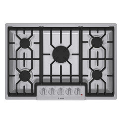 Bosch 800 Series 30" Gas Cooktop, Stainless Steel | NGM8054UC - Cooktops