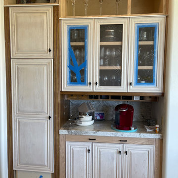 Two Tone Kitchen Reface and Partial Build