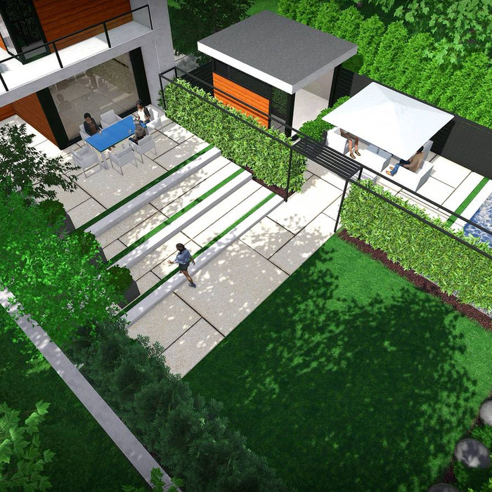 Green Apple Landscaping - Contemporary Modern Landscape Design - Toronto