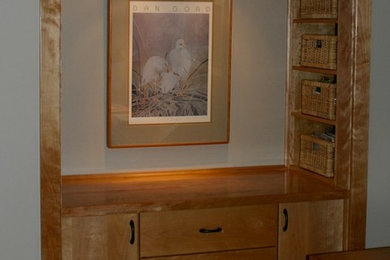 Inspiration for a contemporary home office remodel in Baltimore