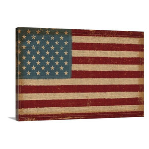 Republic of California Vintage Flag Canvas Triptych Print 48/"x30/"