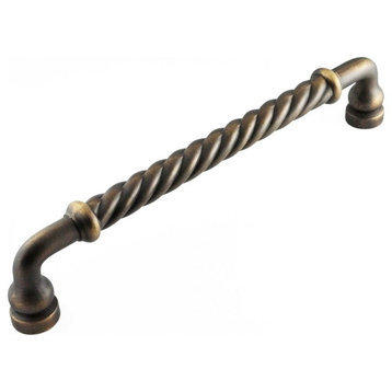 Twisted Appliance Pull, 12" c/c, Antique English