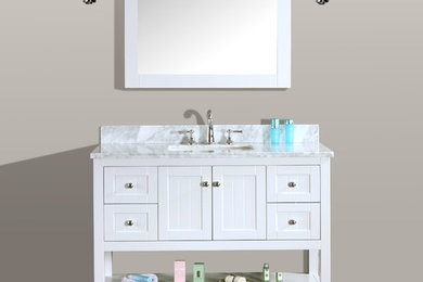 Emily 48" Bathroom Vanity Cottage Style - White