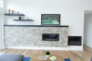Trendy family room photo in Seattle