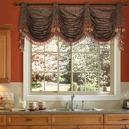 Priority Home & Design - Custom Tab Top Empire Valance - Select From 500+ Fabrics - Valances