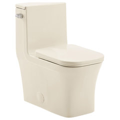 Swiss Madison Carre One-Piece Square Toilet Dual-Flush 1.1/1.6 GPF, White SM-1T256