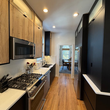 Modern Black and Wood Kitchen Remodel in Arlington, VA
