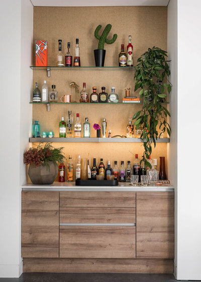 Contemporary Home Bar by Reside Studio