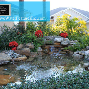 Small pool waterfall