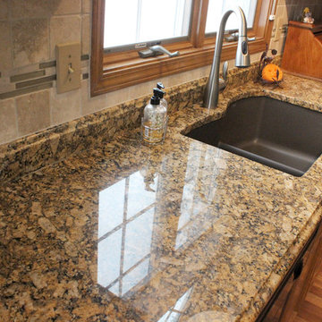 Granite Countertop with Tile Backsplash ~ Middleburg Heights, OH
