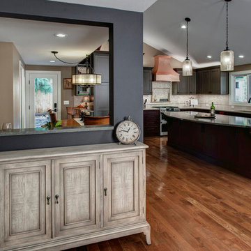 Cottage Lake Kitchen with Tuscany Style
