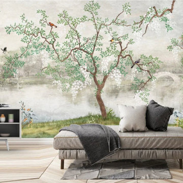 Tree Chinoiserie Wallpaper