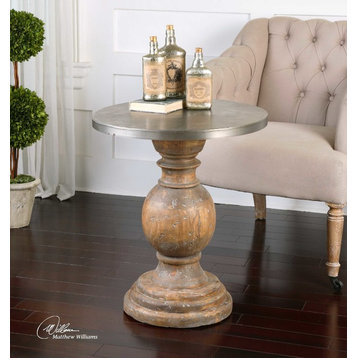 Blythe Wooden Accent Table By Designer Matthew Williams