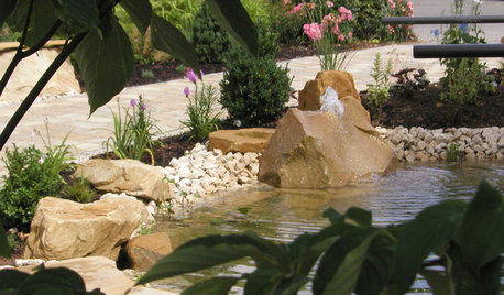 Erfrischung gefällig? Ein Wasserspiel für Garten oder Terrasse