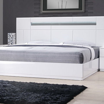 Palermo Platform Bed | White Lacquer