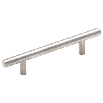 Amerock Bar Pull Collection Cabinet Pull, 25 Pack, Sterling Nickel, 3-3/4" Cente