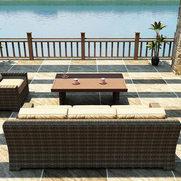 3 Piece Bayside Outdoor Sofa Set by Forever Patio