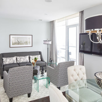 Urban Elegance On The Lakefront: Living Room