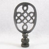 Lamp Finials, Pewter Finish Life Knot