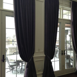Velvet drapery - Window Treatments