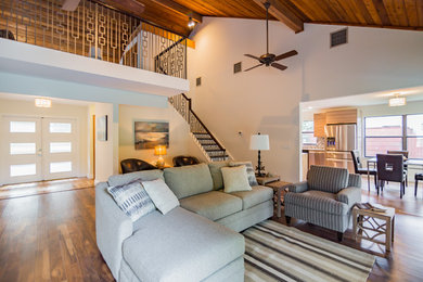 Inspiration for an eclectic living room remodel in Orlando