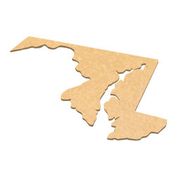 CuttingBoards.net - State Shaped Cutting Boards, Black Richlite, Maryland - Cutting Boards