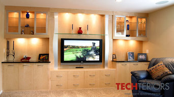 Exisiting Built-In Cabinet with the addition of TV and music
