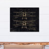 Vintage Airplane Patent 20x24 Canvas Wall Art