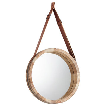 Cyan Large Canteen Mirror, Black Forest Grove