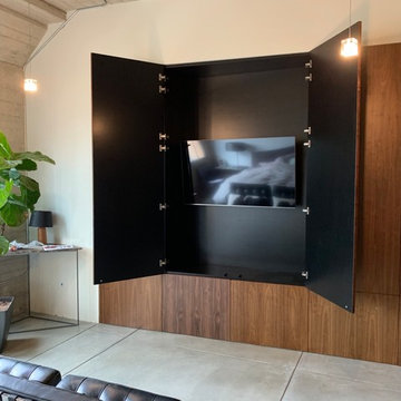 Lage Built-in Walnut Cabinet