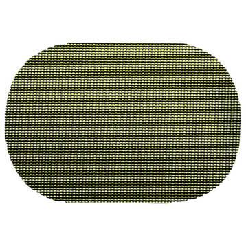 Fishnet Kale Green Oval Placemat